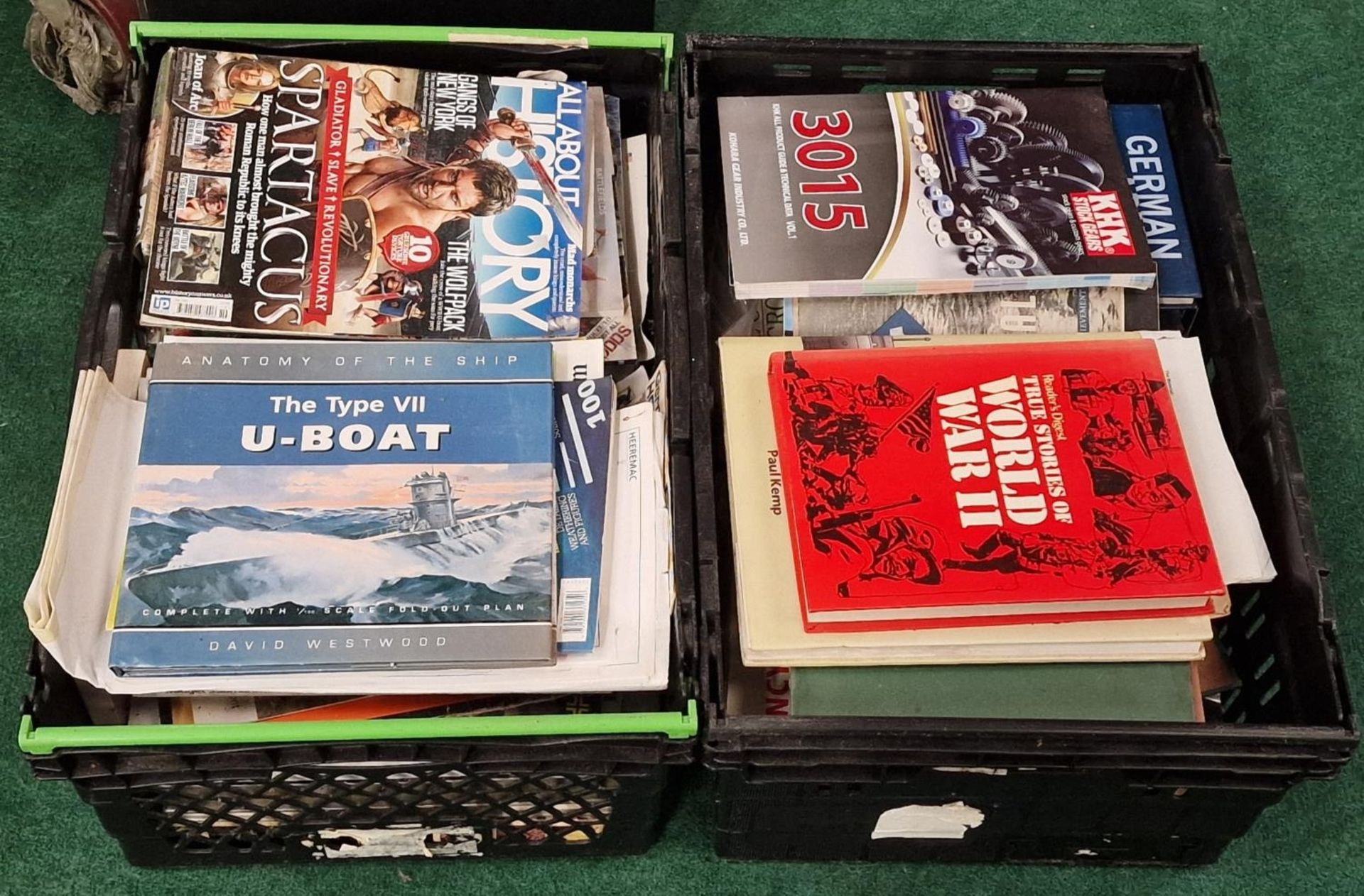 Two large crates of books. Various subjects.