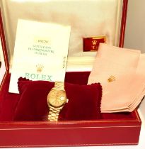 Rolex model 69178, 18ct gold purchased 1988 from watches of Switzerland, watch is not running. Comes