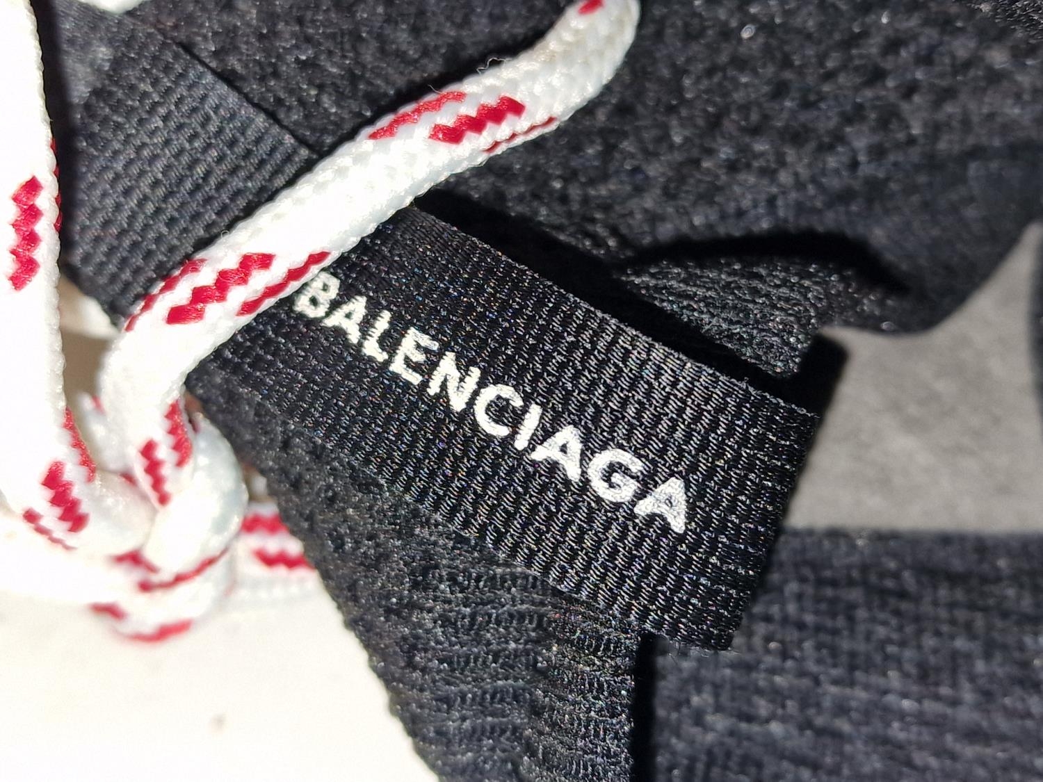 Pair of pre owned Balenciaga Noir 1000 black trainers size 9 with box and dust bag (REF 111). - Image 3 of 4