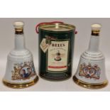 Bells Scotch whisky decanters 1 boxed Christmas 1991, Marriage of Prince Andrew and Sarah,