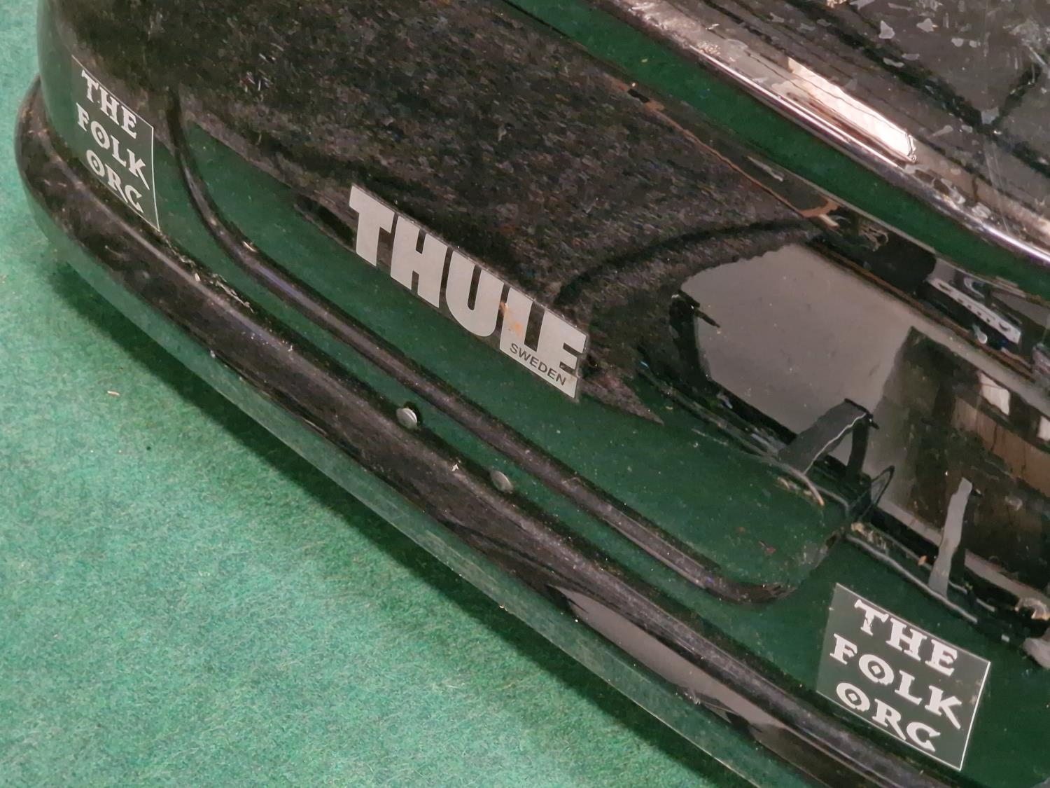 Thule Ocean 200 Car Roof Top Box holding 450 Litre of luggage finished in Gloss Black complete - Image 2 of 2