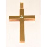 9ct gold large crucifix 19g ref 50