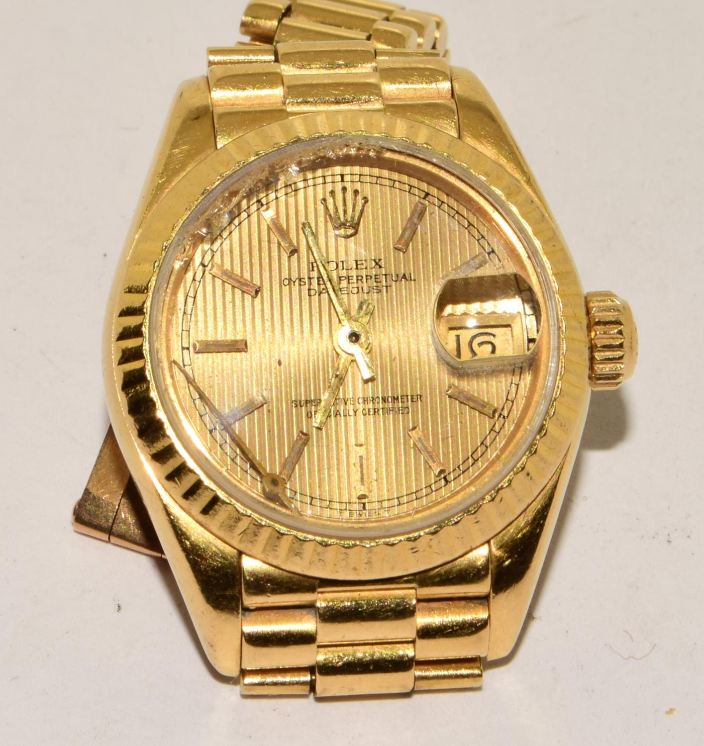Rolex model 69178, 18ct gold purchased 1988 from watches of Switzerland, watch is not running. Comes - Image 7 of 8