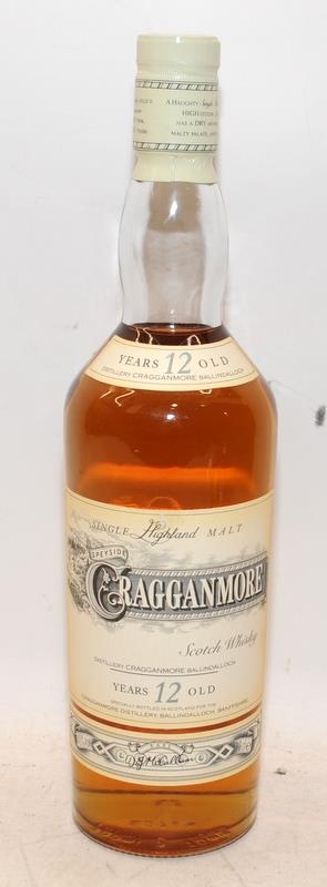70cl Speyside Cragganmore 12 Years old Single Highland Malt Scotch Whisky