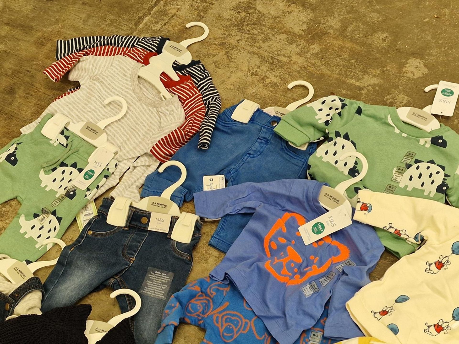 A large box of 0-3 months baby clothing BNWT (112) - Image 2 of 4