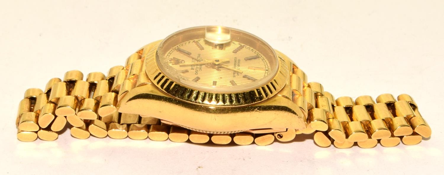 Rolex model 69178, 18ct gold purchased 1988 from watches of Switzerland, watch is not running. Comes - Image 5 of 8