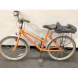 Supernova Falcon orange bicycle 24 gears 15" frame size 24" wheel size.