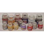 Six assorted Medium yankee candles together with 8 small Yankee candles. (219)