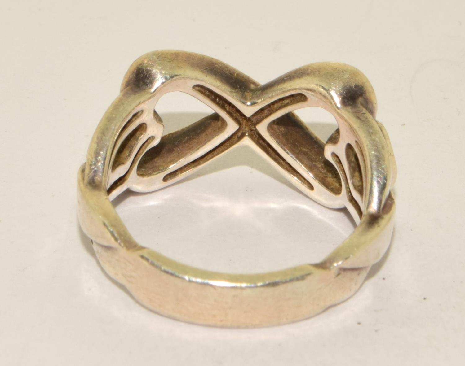 Tiffany & Co Picasso silver ring Size N/O - Image 3 of 3