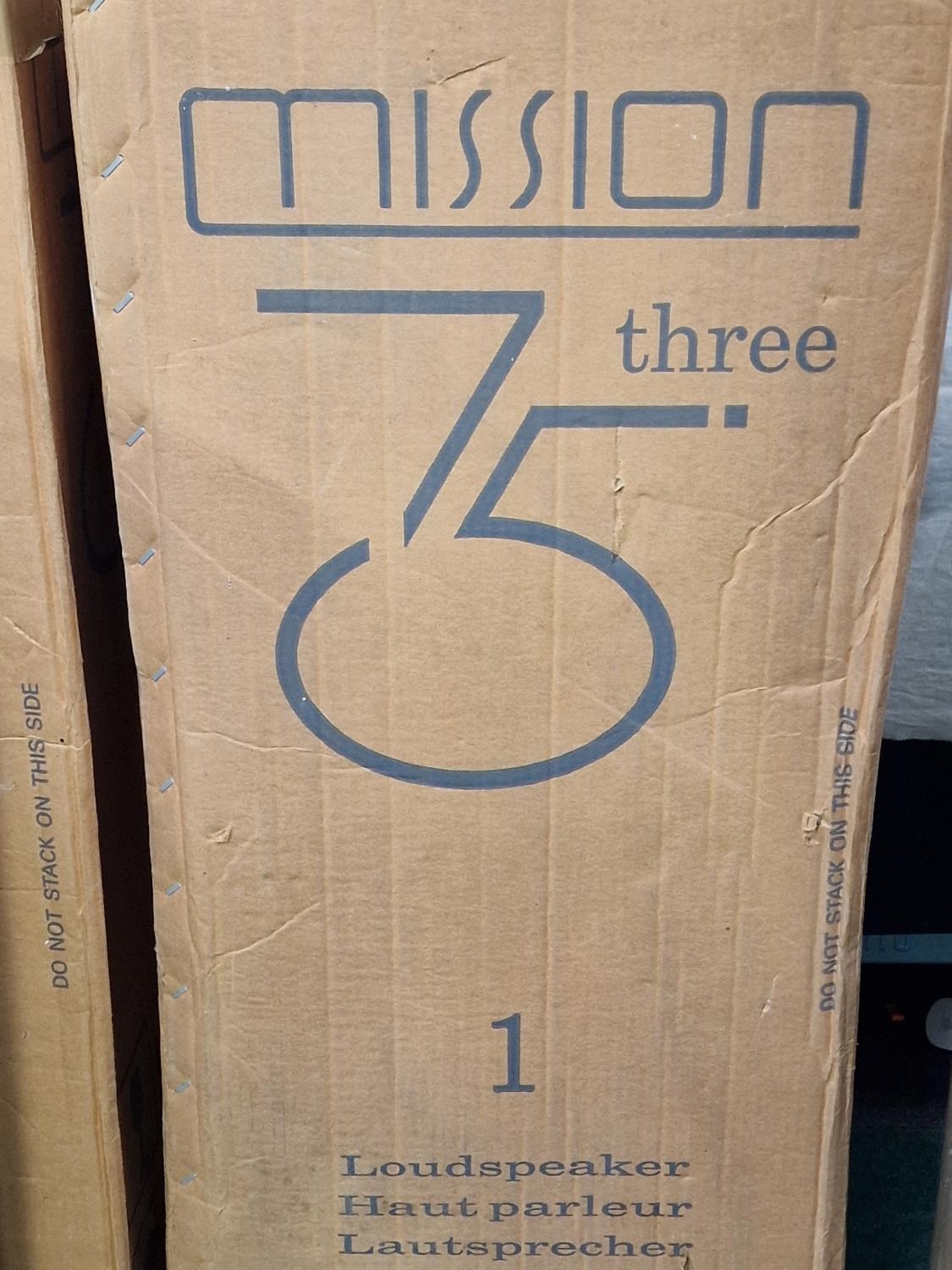 Mission 753 Floor Standing Speakers found here in black cabinets and having their original boxes. - Image 2 of 2