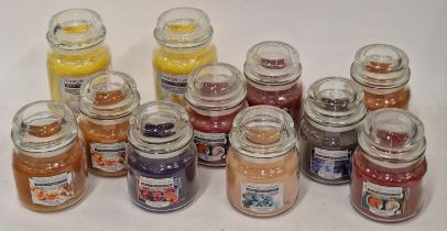 9 medium Yankee candles and two large (219,218)