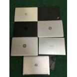 Collection of 7 various untested laptops. Here we find makes as follows - Dell P87G - Dell