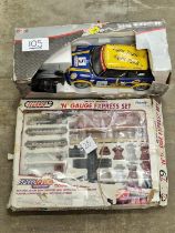 Battery operated part N gauge express set and a 1:10 full function r/c series mini (26,105)