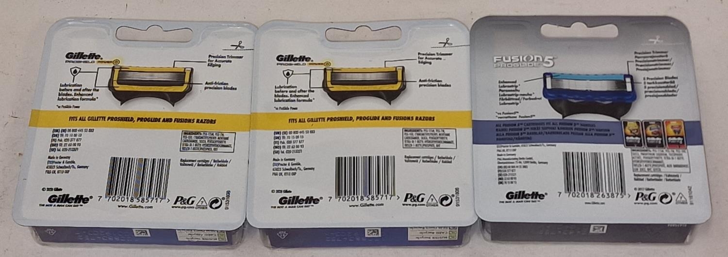3 x XL packs of Gillette cartridge razor blades (REF 42). - Image 2 of 2