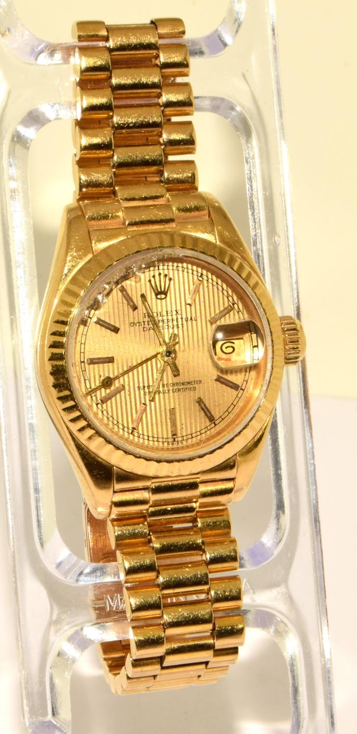 Rolex model 69178, 18ct gold purchased 1988 from watches of Switzerland, watch is not running. Comes - Image 2 of 8