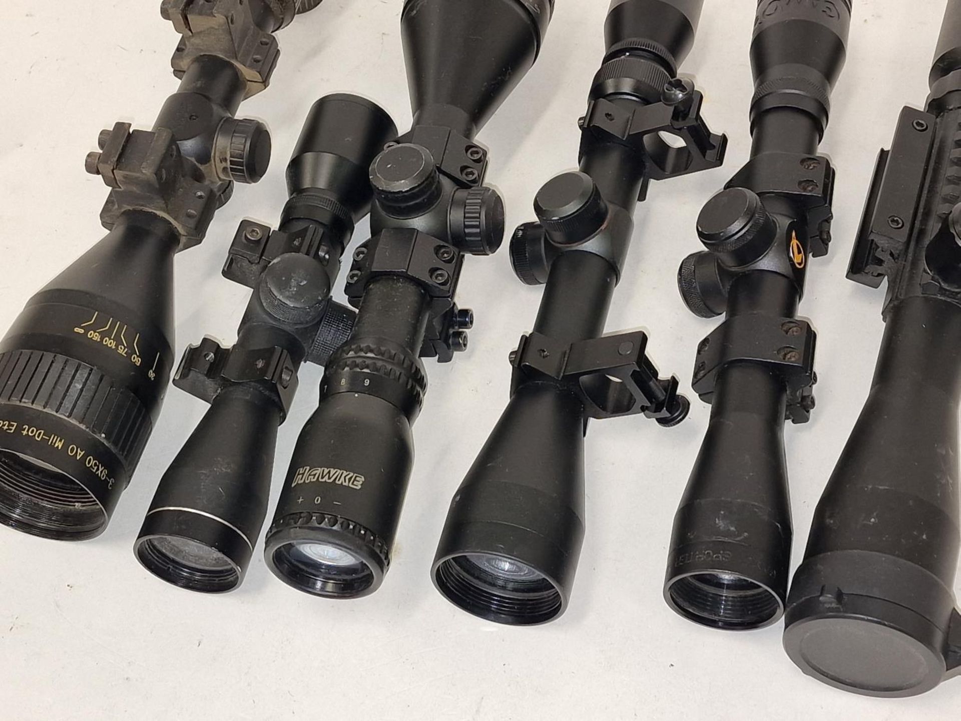 Collection of six rifle scopes (REF 45). - Image 3 of 3
