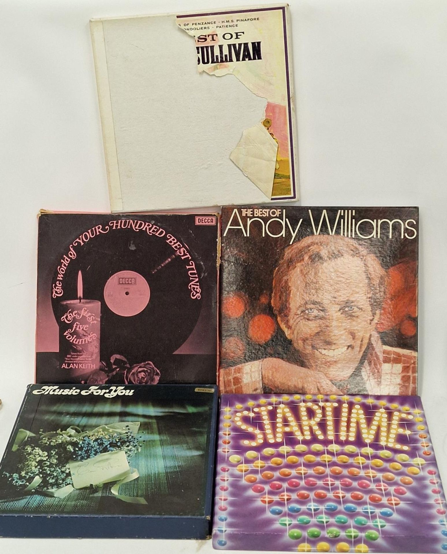 Five LP record box sets (REF 85).