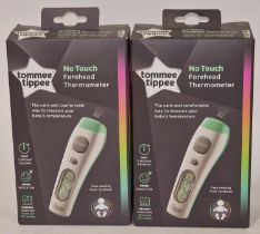 2 x Tommee Tippee No Touch Forehead Thermometers both boxed (REF 42).