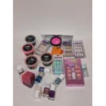 8 Lush products, various nail kits and nail polishes (7,12)