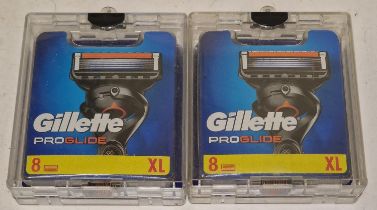 2 x XL packs of 8 Gillette Pro Glide cartridge razor blades (REF 42).