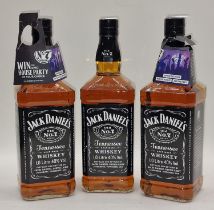 3 x 1ltr bottles of Jack Daniels ref 198, 202