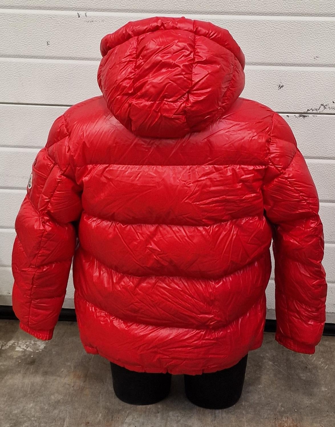 Moncler red puffer jacket size 2 in good condition with no tags (REF 229). - Image 2 of 3