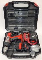 Black and Decker PS142 cordless drill kit with case, charger, spare battery and drill bits (REF 17).