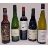 5 x mixed bottles of Wine ref 101, 239