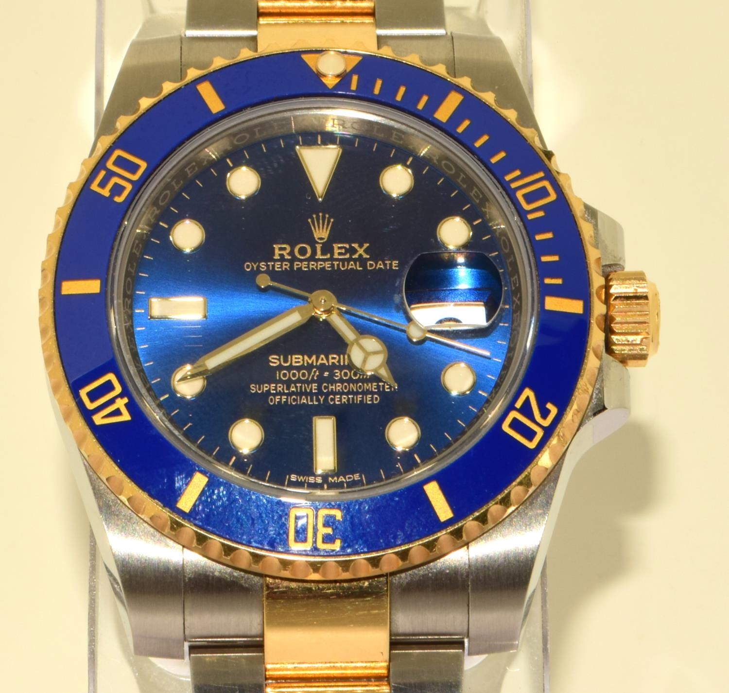 Rolex Blue Face Bi-metal Submariner ref 23 - Image 2 of 8