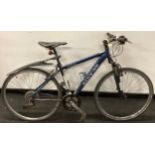 Blue Schwinn bicycle, 27 gears, 20" frame, 28" wheel. (25B)