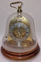 Mappin & Webb, London Maritime England 1982 clock encased within glass dome. No key so untested.