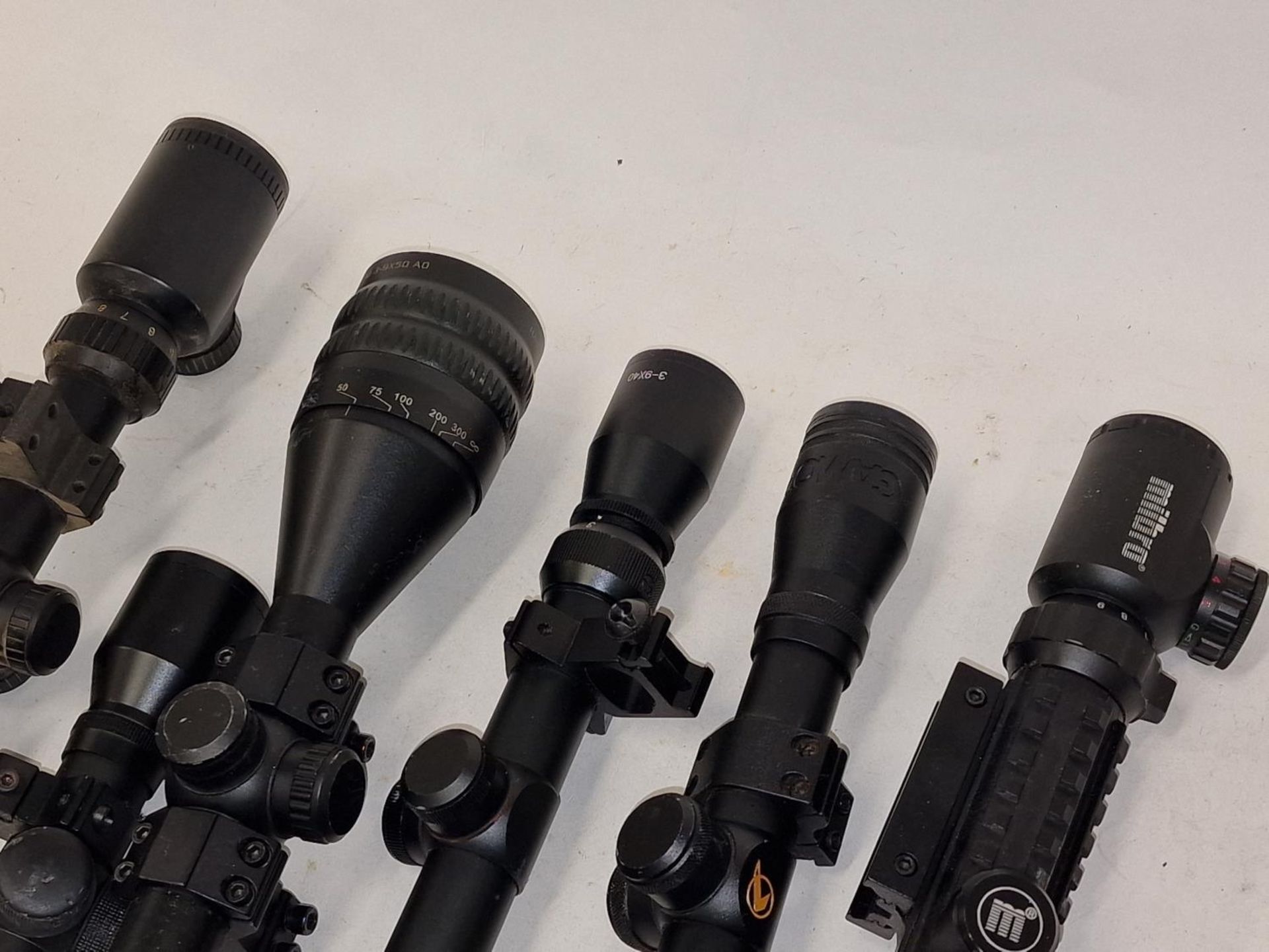 Collection of six rifle scopes (REF 45). - Image 2 of 3