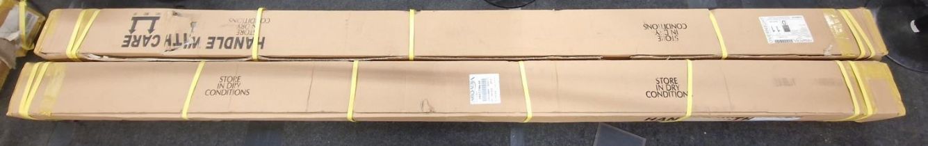 Two boxes of Arqadia picture frame wood mouldings 300cm in length.