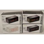 Four Vido Charge wireless charge alarm clocks boxed (REF 24).