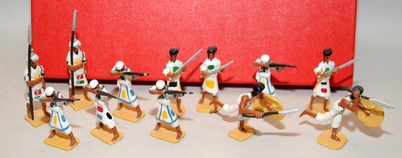 Good Soldiers die-cast figures: Sudan 1890's Dervish Warriors. 12 figures, various poses, boxed