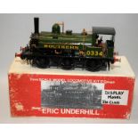 Vintage Eric Underhill O Gauge Built Kit 0-6-0 Tank Engine Southern Railways Green Livery No.0334.