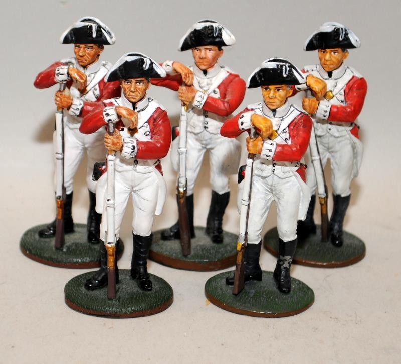 Del Prado die-cast figures: Privates, British Marines circa 1795 x 5 c/w Good Soldiers figures: - Image 3 of 3