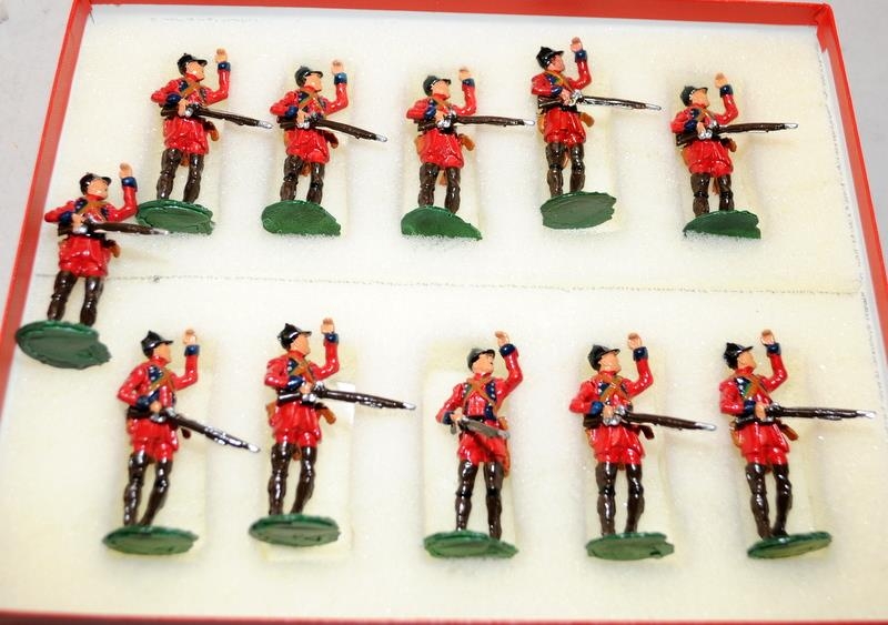 Good Soldiers die-cast figures:British Light Infantry French Canadian Wars 1756-1763. 11 figures - Bild 2 aus 2