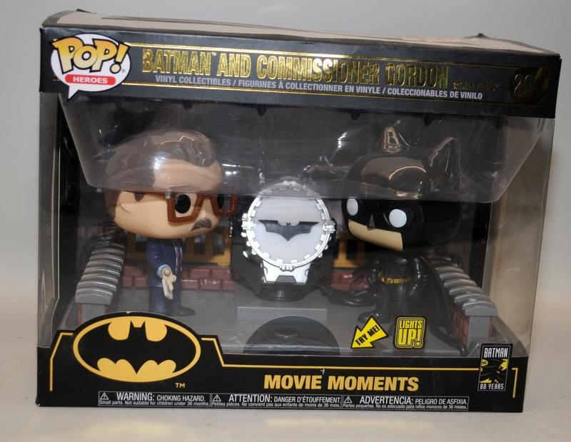 Collectable Pop Heroes Batman and Commissioner Gordon, Pop Town Dr Peter Venkman with Firehouse, - Image 3 of 5