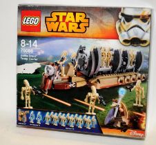 Star Wars Lego: Battle Droid Troop Carrier ref:75086. Boxed and complete, missing Gungan