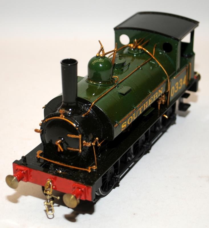 Vintage Eric Underhill O Gauge Built Kit 0-6-0 Tank Engine Southern Railways Green Livery No.0334. - Image 5 of 6