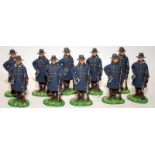 Good Soldiers Figures:- Privates US Army in Winter Clothing. Bejing, China Circa 1900. 10 figures in