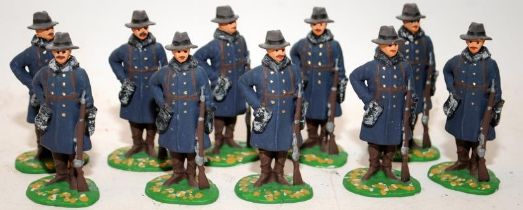 Good Soldiers Figures:- Privates US Army in Winter Clothing. Bejing, China Circa 1900. 10 figures in