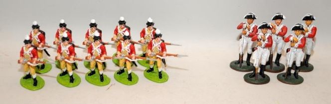 Del Prado die-cast figures: Privates, British Marines circa 1795 x 5 c/w Good Soldiers figures: