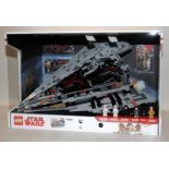 Lego Star Wars retail shop display diorama set 75190 First Order Star Destroyer. Complete, perfect