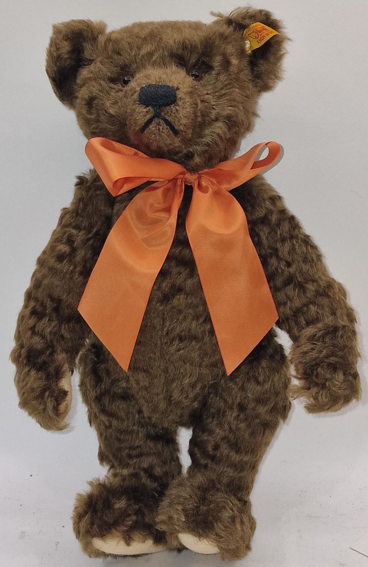 Steiff Danbury Mint "Autumn" brown collectors teddy bear 33cm with plain cardboard box. Tags still - Image 2 of 3