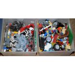 Two tubs of mixed loose Lego including minifigures