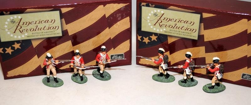 Britain's American Revolution figures: 17355 Battle of Saratoga British 62nd Foot Infantry x 2 sets,