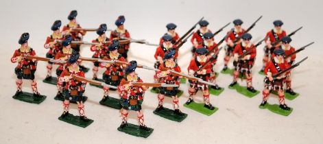 Good Soldiers Figures:- British Highlanders Canada 1756 French/Indian Wars. 20 figures, unboxed