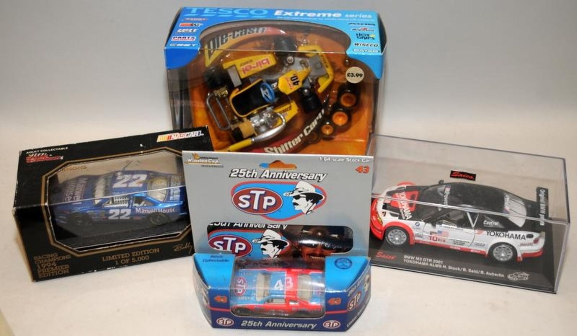 Collection of Nascar etc die-cast model racing cars c/w American Choppers series bike c/w trading - Image 3 of 4